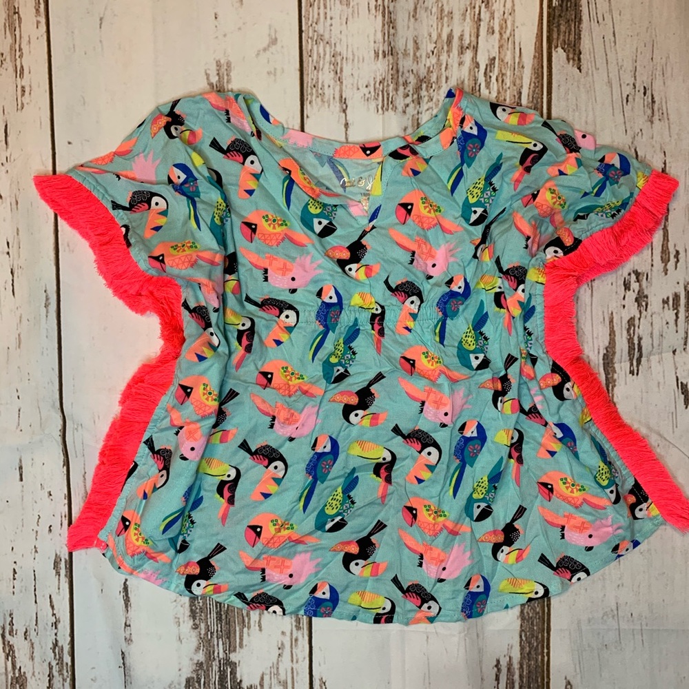 Cat & Jack Girls Swimsuit Coverup Tropical